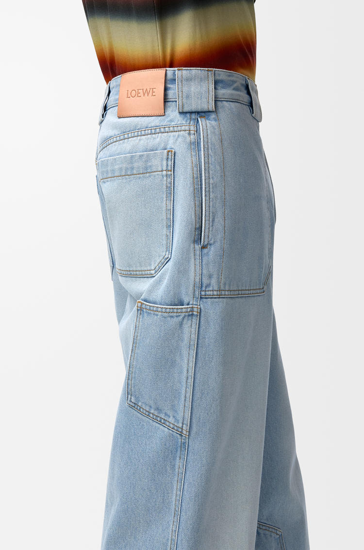 LOEWE Trousers in denim Washed Blue