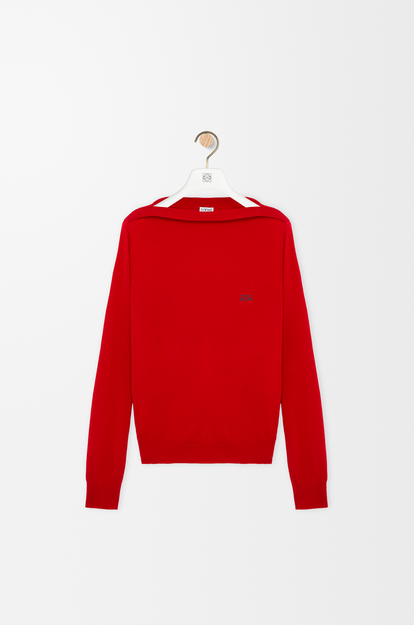 LOEWE Sweater in merino wool Red