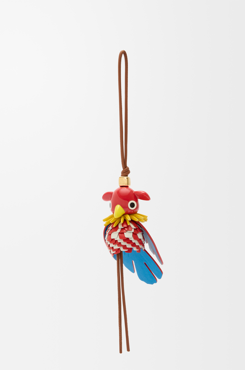 LOEWE Ciondolo Parrot Puzz Tan/Rosso
