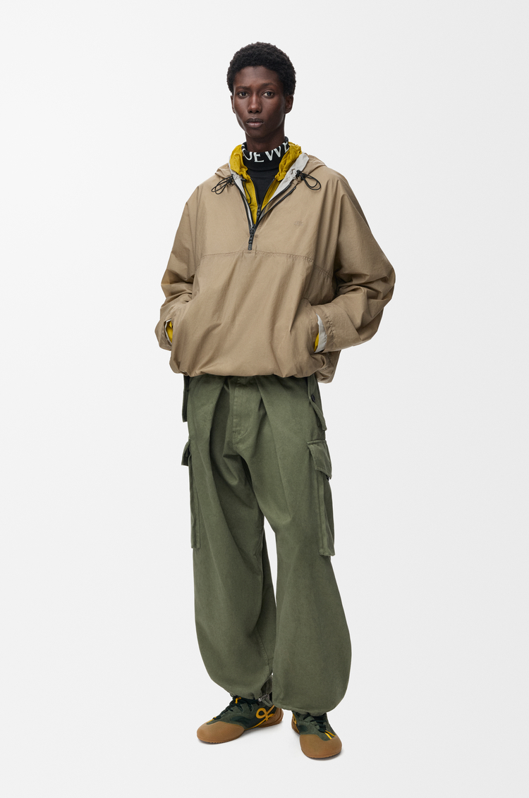 LOEWE Cargo trousers in cotton Khaki Green