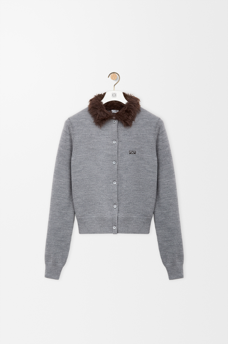 LOEWE Cardigan en laine Gris