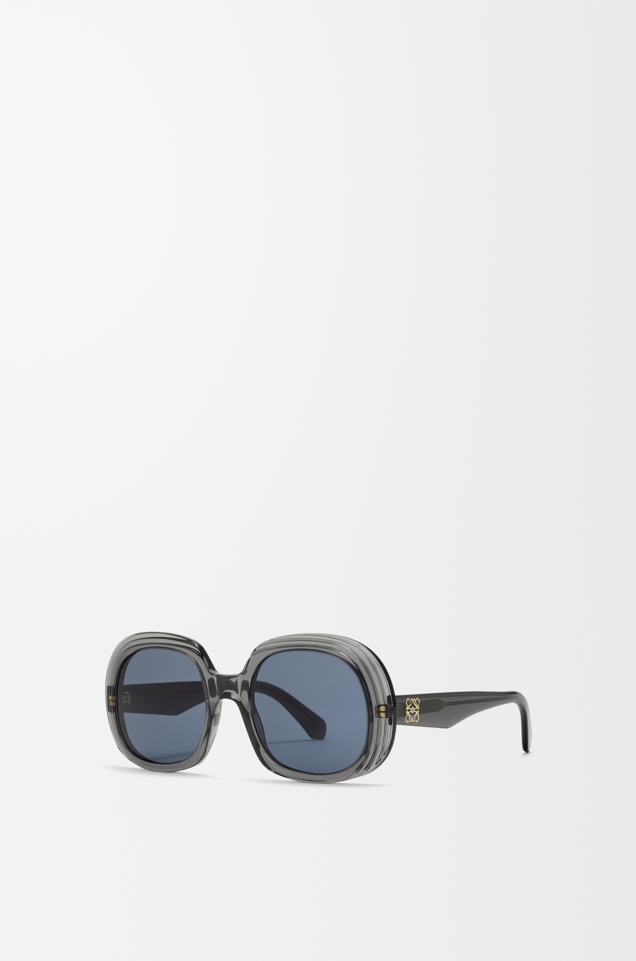 LOEWE Occhiali da sole squadrati Anagram Steps mini Transparent Asphalt