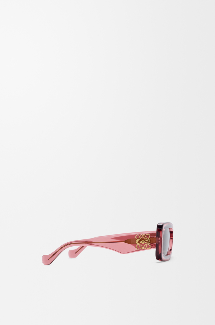 LOEWE Rectangular sunglasses Transparent Coral
