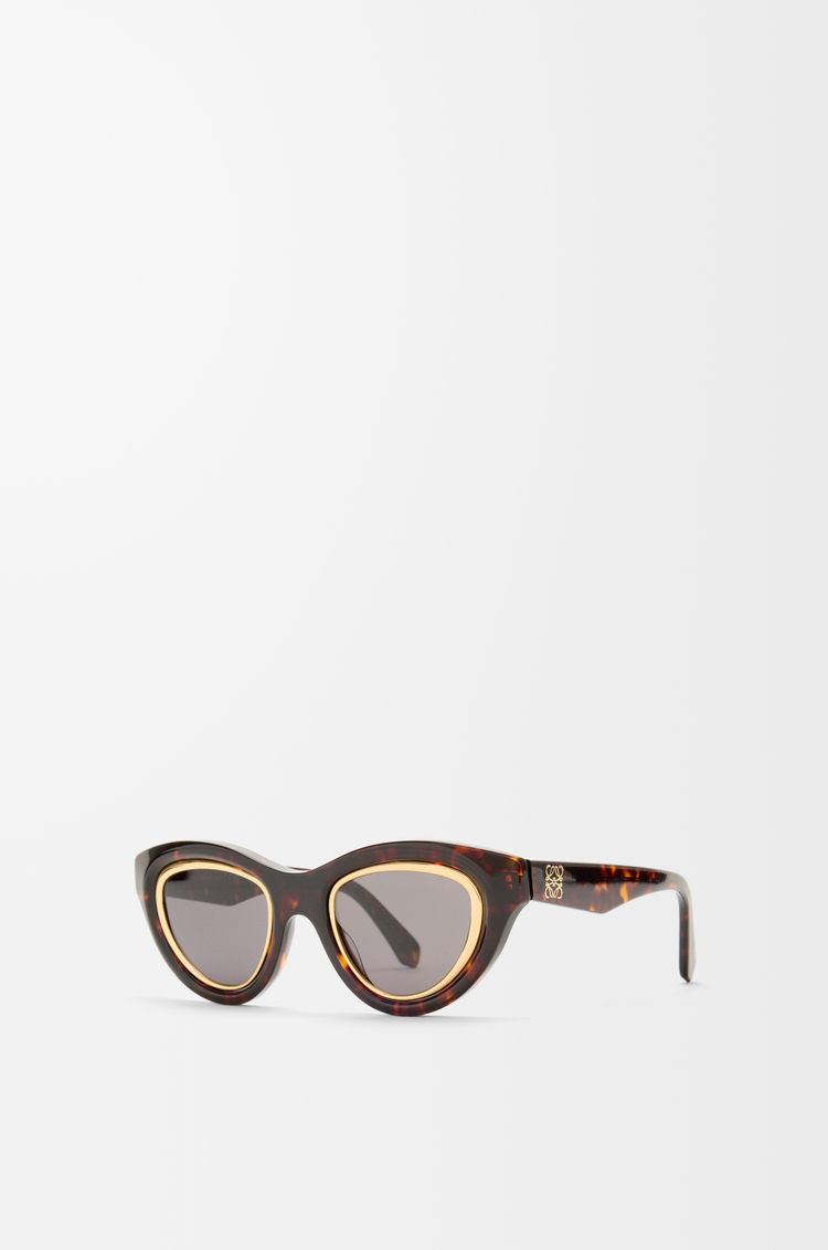 LOEWE 迷你 Anagram 貓眼太陽眼鏡 哈瓦那棕